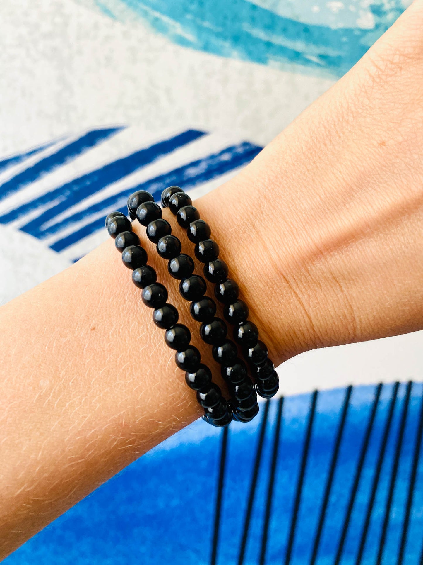 Bracciale in Onice Nera – 6mm | Forza, Protezione e Stabilità