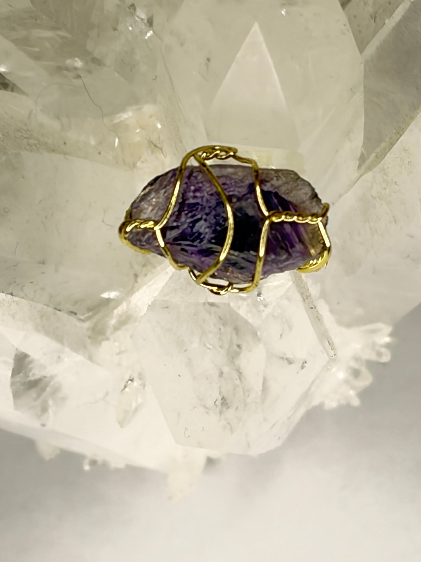 Anello  Ametista regolabile