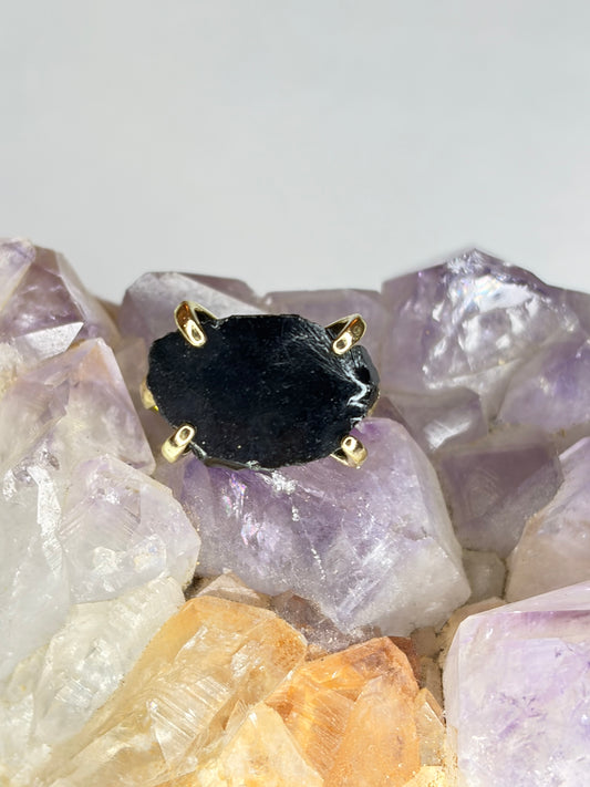 Anello ossidiana regolabile