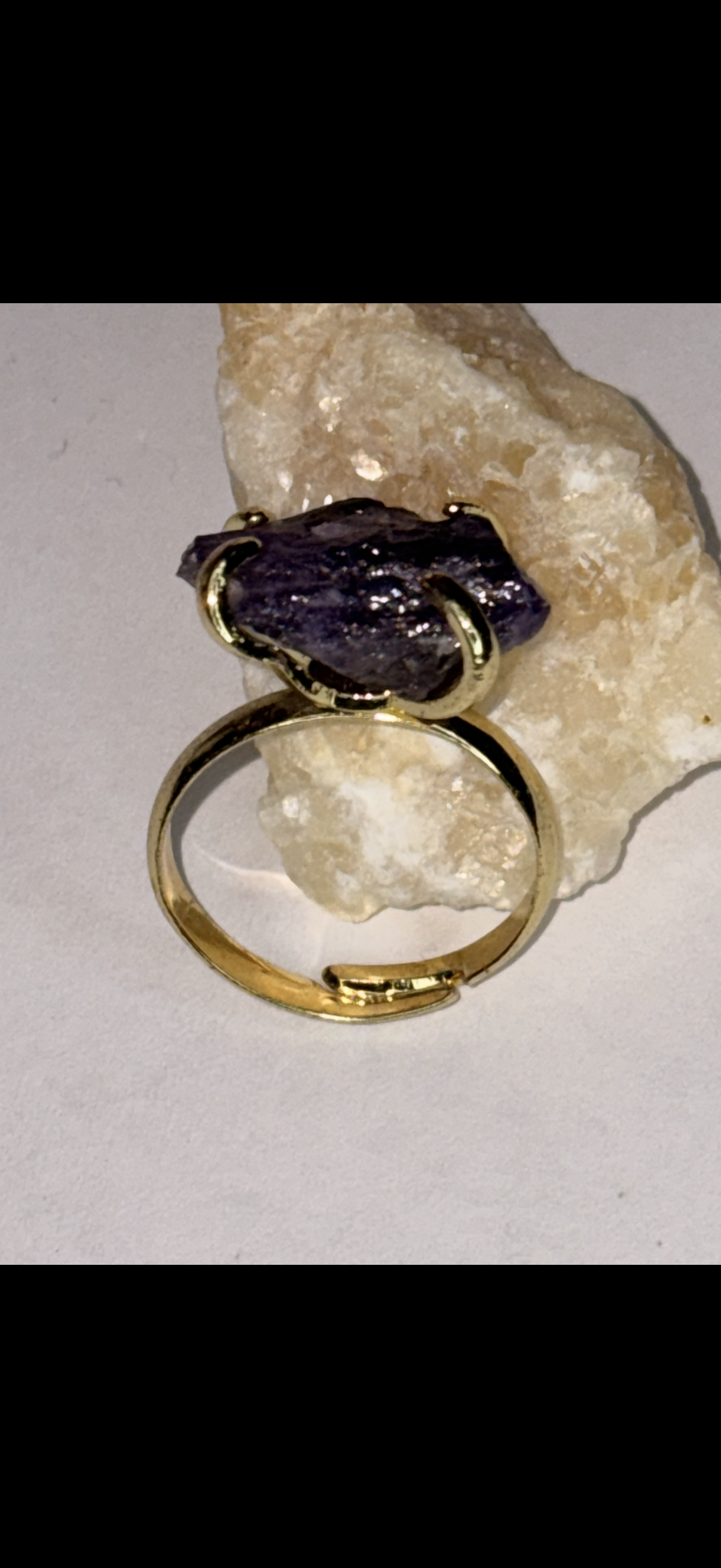 Anello  Ametista regolabile