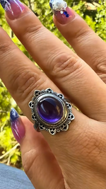 Anello in Ametista regolabile