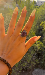 Anello in Ametista regolabile