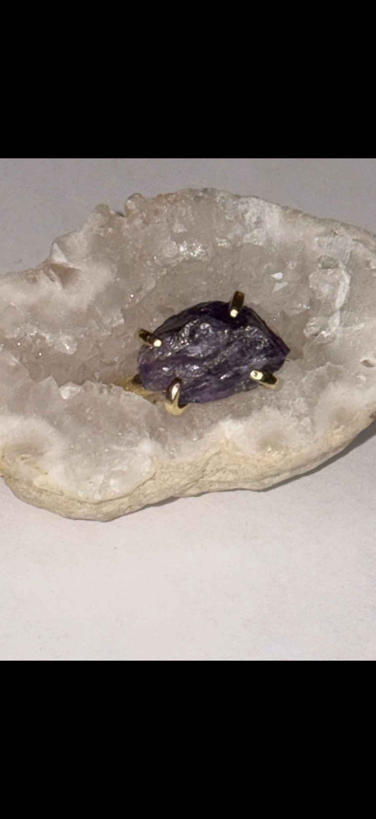 Anello  Ametista regolabile
