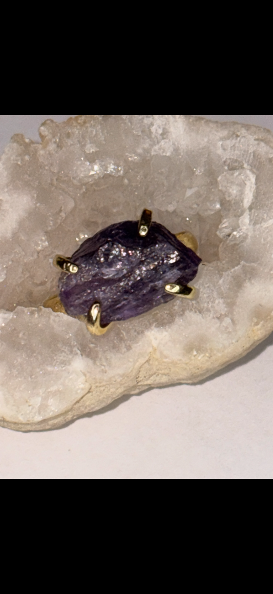 Anello  Ametista regolabile