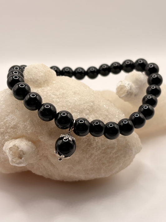 Bracciale onice su coccu da uomo